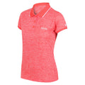 Neon Peach - Pack Shot - Regatta Womens-Ladies Remex II Polo Neck T-Shirt