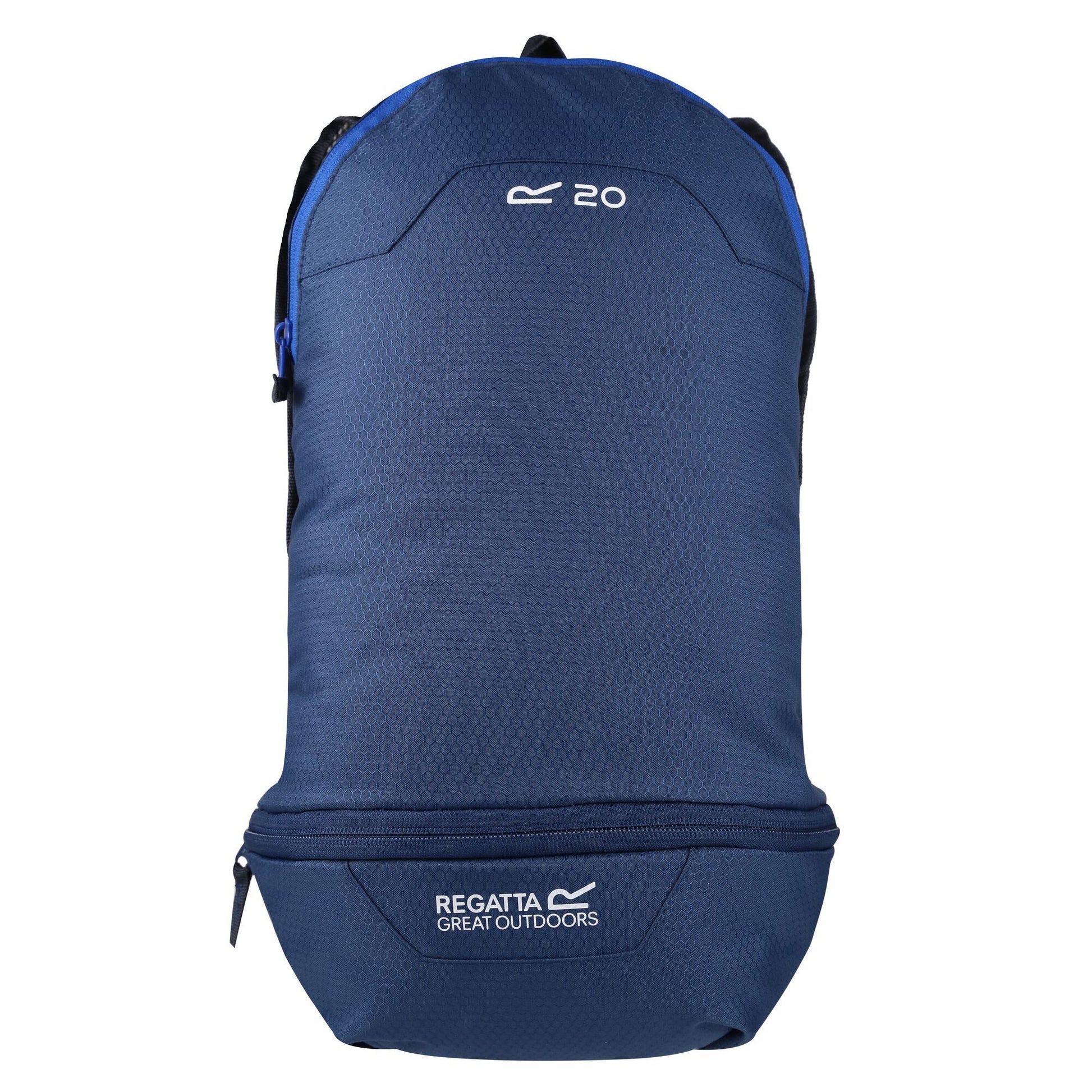 Dark Denim-Nautical Blue - Front - Regatta Packaway Hippack Backpack