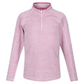 Fragrant Lilac - Front - Regatta Childrens-Kids Berley Half Zip Long Sleeved Top