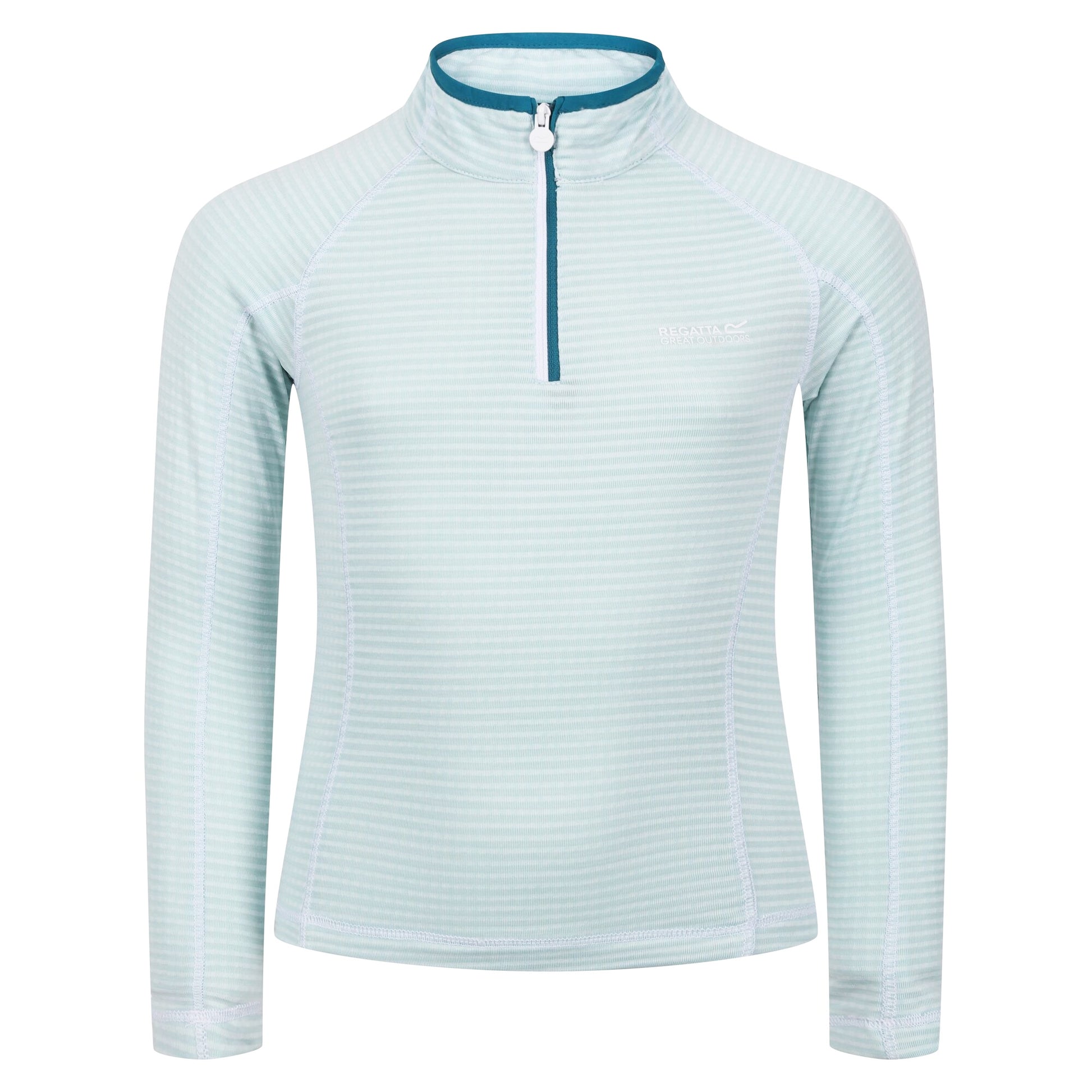Sea Haze - Front - Regatta Childrens-Kids Berley Half Zip Long Sleeved Top