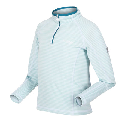 Sea Haze - Side - Regatta Childrens-Kids Berley Half Zip Long Sleeved Top