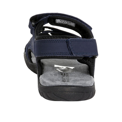 Navy-Black - Side - Regatta Womens-Ladies Haris Sandals