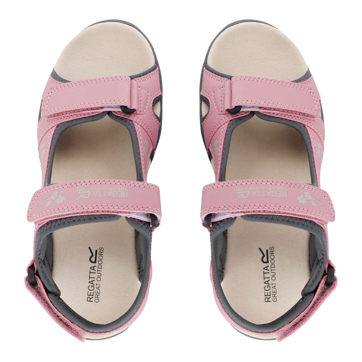 Lilas-Light Vanilla - Front - Regatta Womens-Ladies Haris Sandals