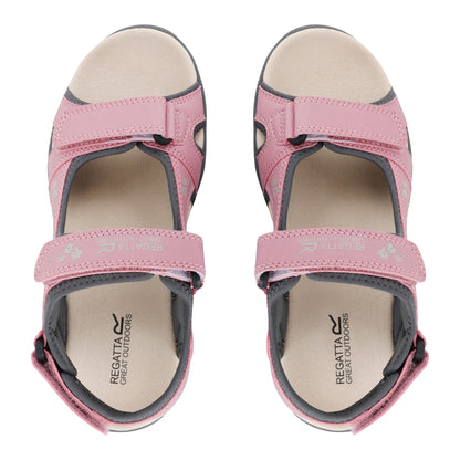 Lilas-Light Vanilla - Front - Regatta Womens-Ladies Haris Sandals