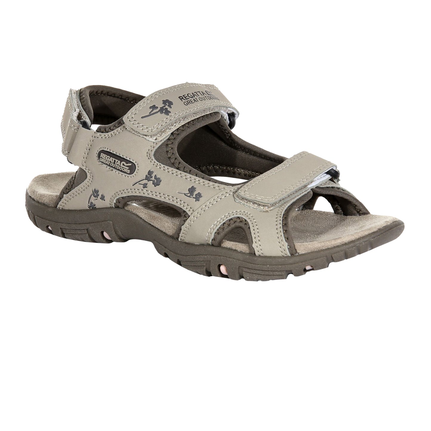 Parchment-Treetop - Front - Regatta Womens-Ladies Haris Sandals