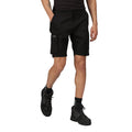 Black - Side - Regatta Mens Heroic Cargo Shorts