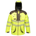 Yellow-Grey - Front - Regatta Mens Hi-Vis Waterproof Reflective Parka Jacket