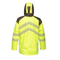 Yellow-Grey - Back - Regatta Mens Hi-Vis Waterproof Reflective Parka Jacket