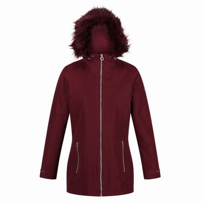 Claret Red - Front - Regatta Womens-Ladies Myla Waterproof Insulated Jacket