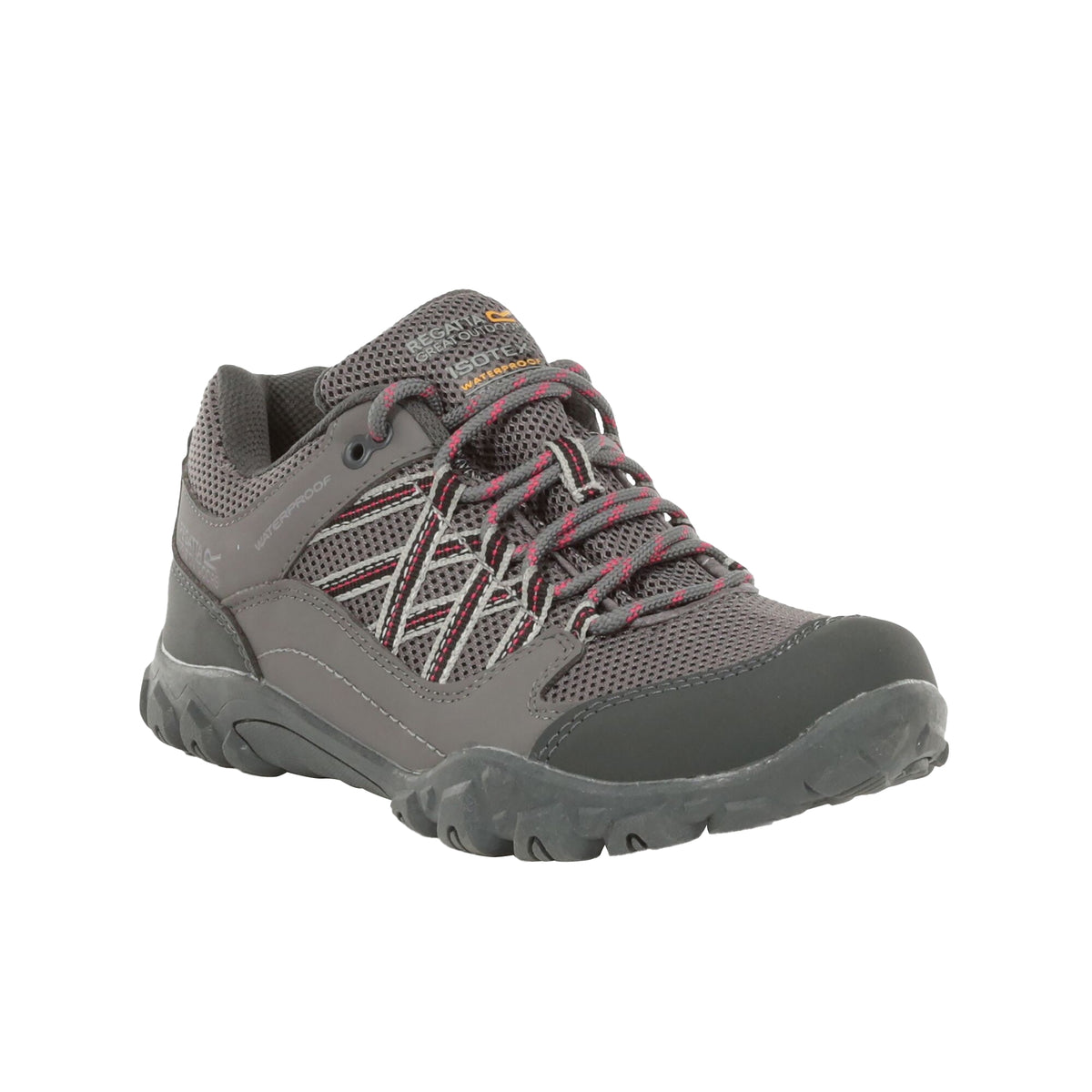 Granite-Duchess - Front - Regatta Womens-Ladies Edgepoint III Walking Shoes