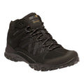 Black-Granite - Front - Regatta Mens Edgepoint Mid Waterproof Hiking Shoes