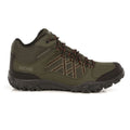 Bayleaf-Burnt Umber - Back - Regatta Mens Edgepoint Mid Waterproof Hiking Shoes