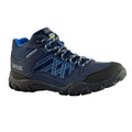 Navy-Petrol - Side - Regatta Womens-Ladies Edgepoint Waterproof Walking Boots