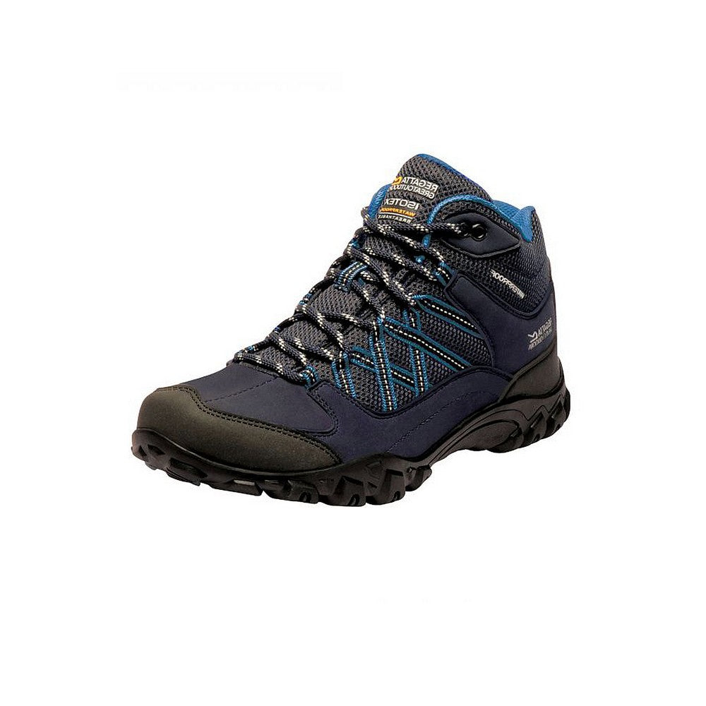 Navy-Petrol - Lifestyle - Regatta Womens-Ladies Edgepoint Waterproof Walking Boots