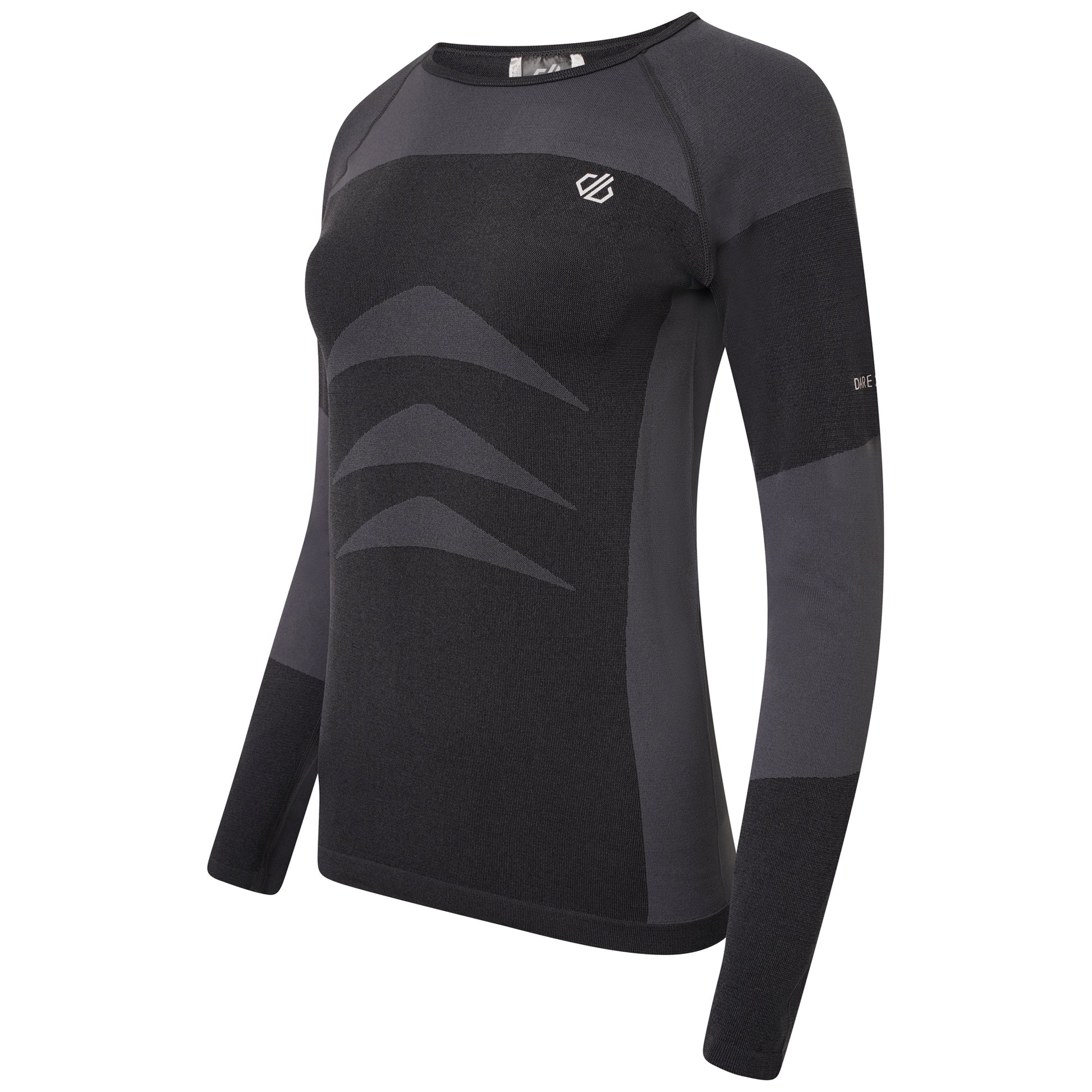 Black-Black - Side - Dare 2B Womens-Ladies In The Zone Base Layer Set