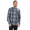 Navy - Back - Regatta Great Outdoors Mens Lazare Long Sleeve Checked Shirt