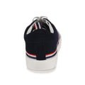 Navy - Side - Regatta Great Outdoors Mens Stripe Casual Trainers