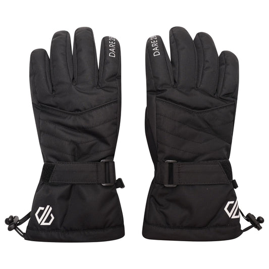 Black - Front - Dare 2B Womens-Ladies Acute Ski Gloves