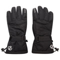 Black - Front - Dare 2B Womens-Ladies Acute Ski Gloves