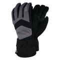 Black-Aluminium - Front - Dare 2B Mens Probity Stretch Ski Gloves