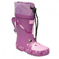 Unicorn-Red Orchre - Front - Dare 2B Childrens-Kids Mudplay Dinosaur Wellingtons