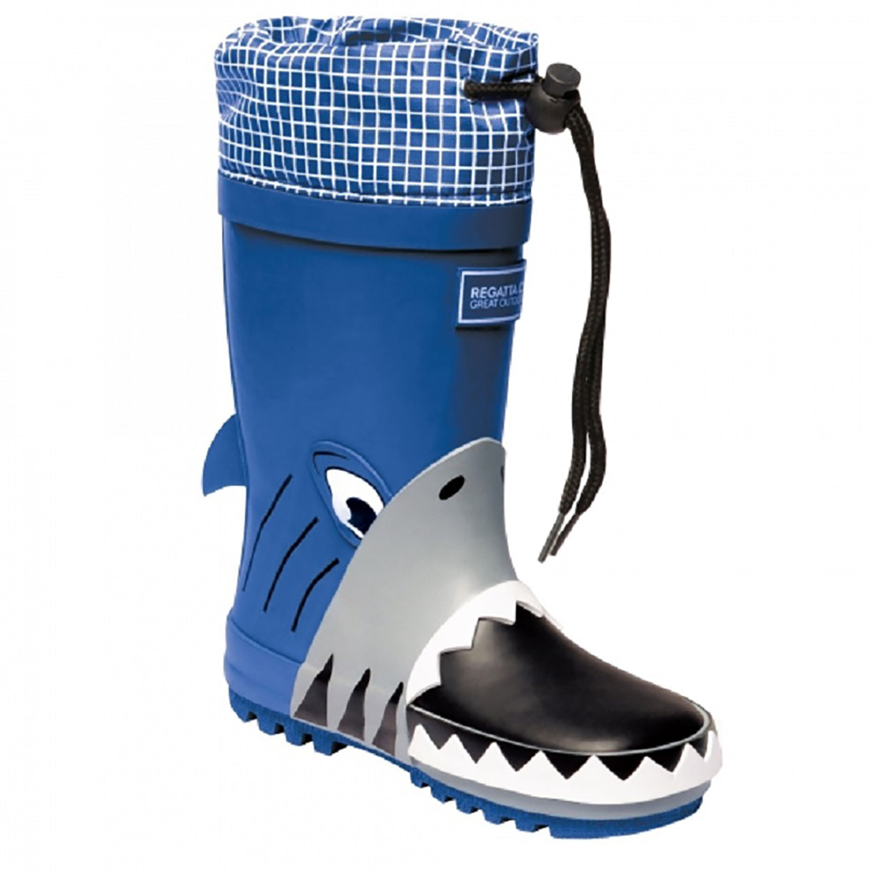 Shark-Nautic - Front - Dare 2B Childrens-Kids Mudplay Dinosaur Wellingtons