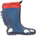 Prussian Blue - Back - Dare 2B Childrens-Kids Mudplay Dinosaur Wellingtons