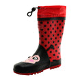 Red-Black - Front - Dare 2B Childrens-Kids Mudplay Dinosaur Wellingtons