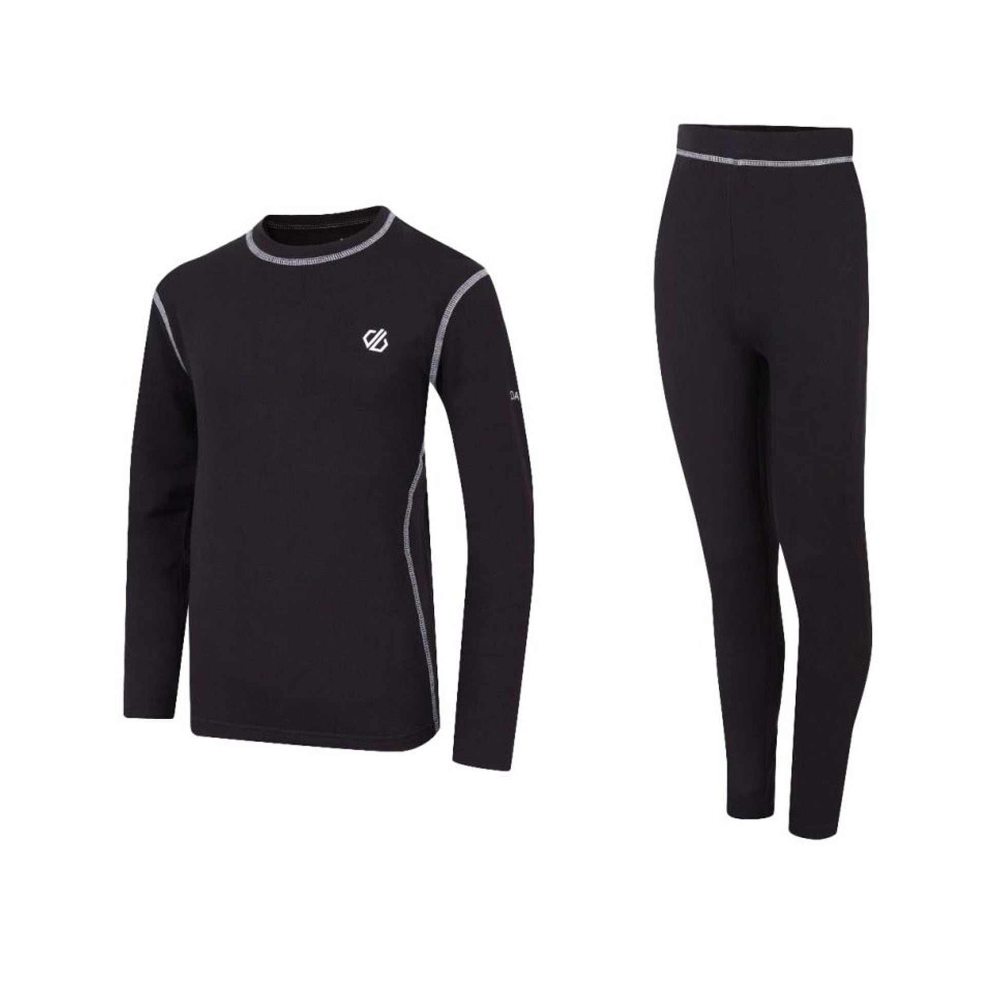 Black - Front - Dare 2b Womens Advanced Wool Baselayer Set