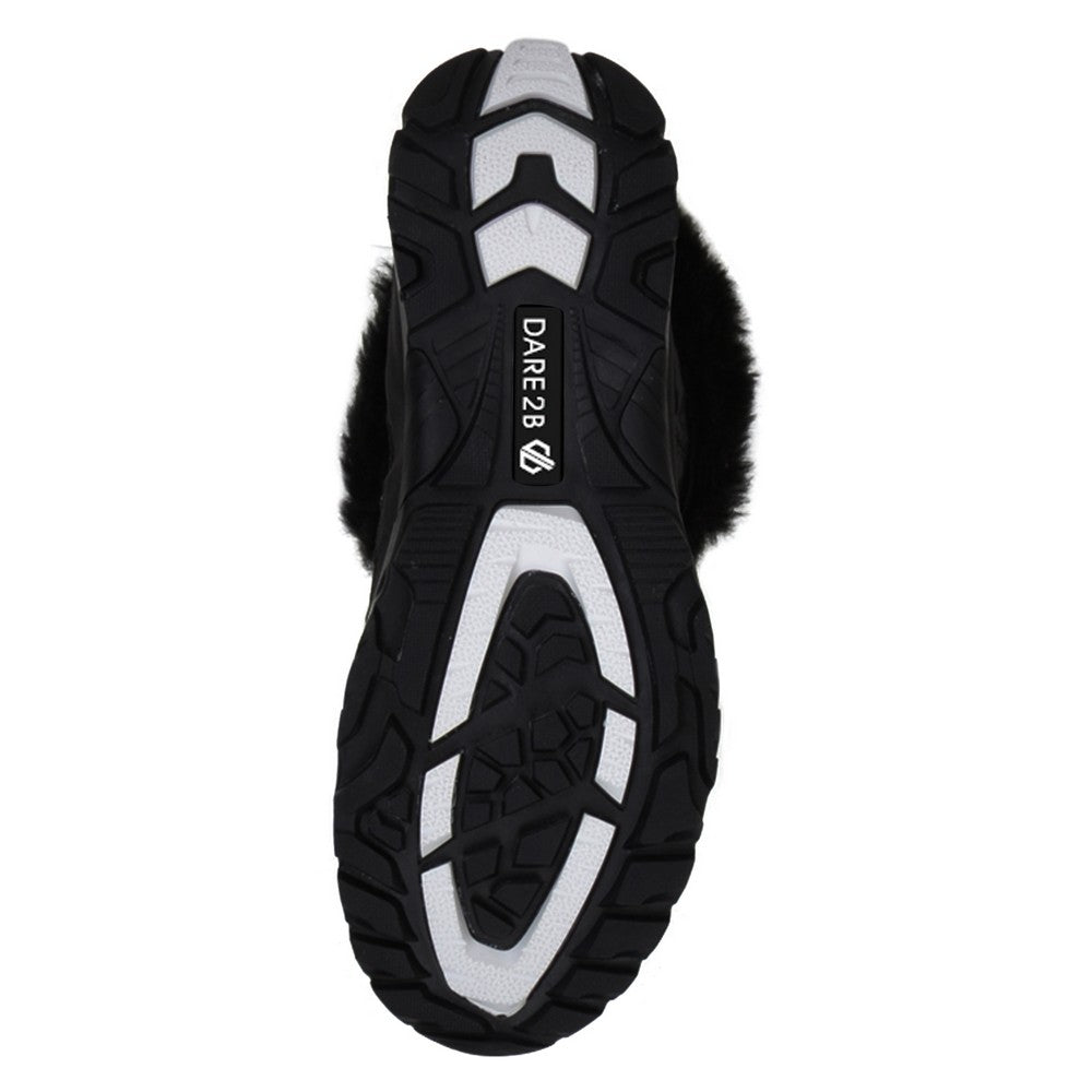 Black - Lifestyle - Dare 2b Womens Kardrona II Faux Fur Trim Snow Boots