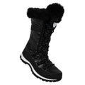 Black - Pack Shot - Dare 2b Womens Kardrona II Faux Fur Trim Snow Boots