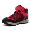 Dark Cerise-Neon Pink - Side - Regatta Kids Samaris V Mid Walking Boots