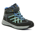 Briar-Fluorescent Blue - Front - Regatta Kids Samaris V Mid Walking Boots
