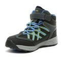 Briar-Fluorescent Blue - Side - Regatta Kids Samaris V Mid Walking Boots