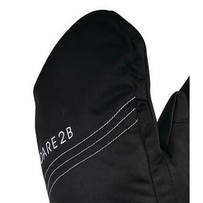Black - Back - Dare 2b Girls Stormy Ski Mittens