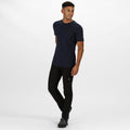 Navy - Back - Regatta Mens Tait Lightweight Active T-Shirt