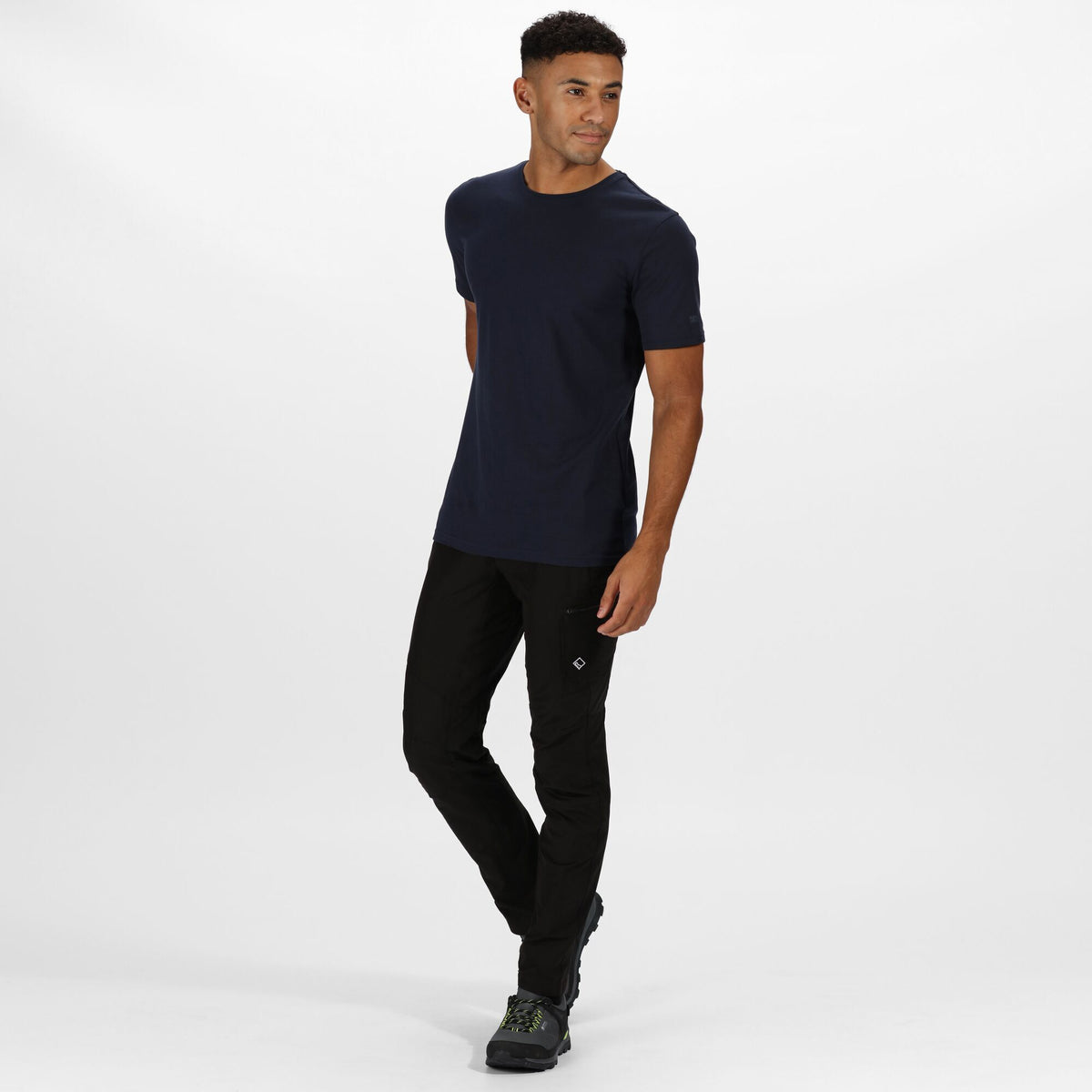 Navy - Back - Regatta Mens Tait Lightweight Active T-Shirt