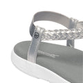 Silver-White - Back - Regatta Womens-Ladies Santa Luna Braided Sandals