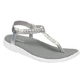 Silver-White - Front - Regatta Womens-Ladies Santa Luna Braided Sandals