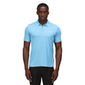 Sky Blue - Back - Regatta Mens Maverick V Active Polo Shirt