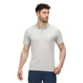 Silver Grey - Side - Regatta Mens Maverick V Active Polo Shirt