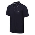 Navy - Side - Regatta Mens Maverick V Active Polo Shirt