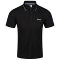 Black - Front - Regatta Mens Maverick V Active Polo Shirt