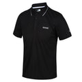 Black - Side - Regatta Mens Maverick V Active Polo Shirt