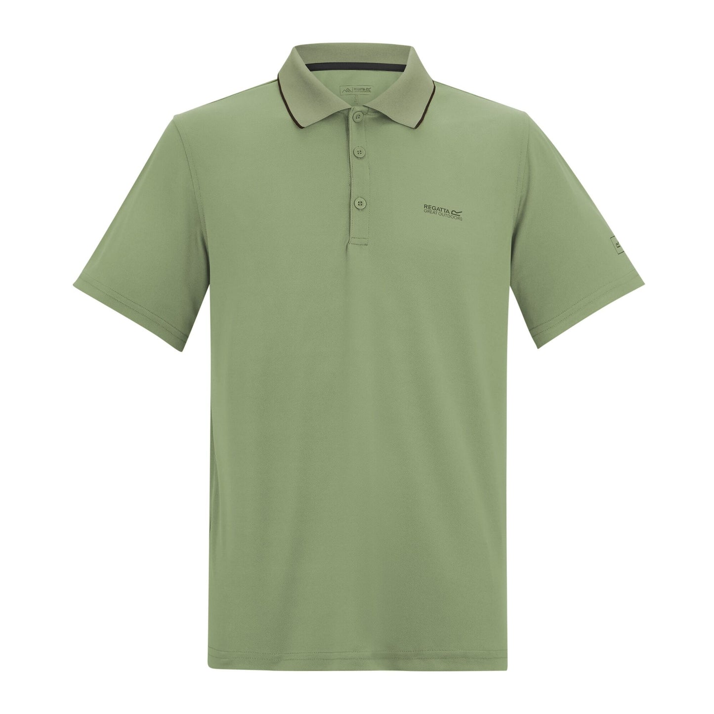 Light Sage - Front - Regatta Mens Maverick V Active Polo Shirt