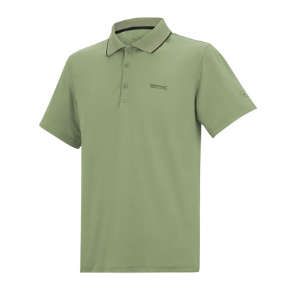Light Sage - Side - Regatta Mens Maverick V Active Polo Shirt