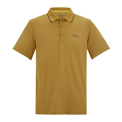 Wood Brown - Front - Regatta Mens Maverick V Active Polo Shirt