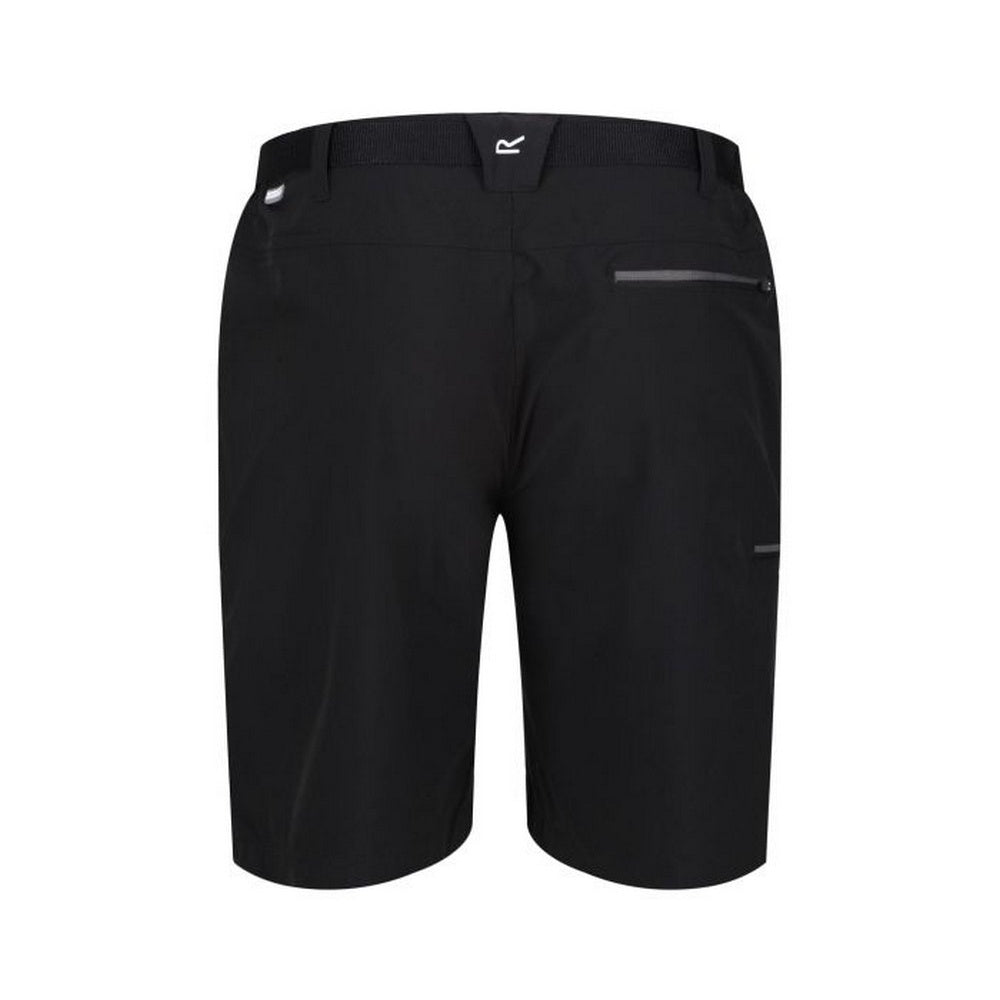 Black - Back - Regatta Mens Xert III Stretch Shorts