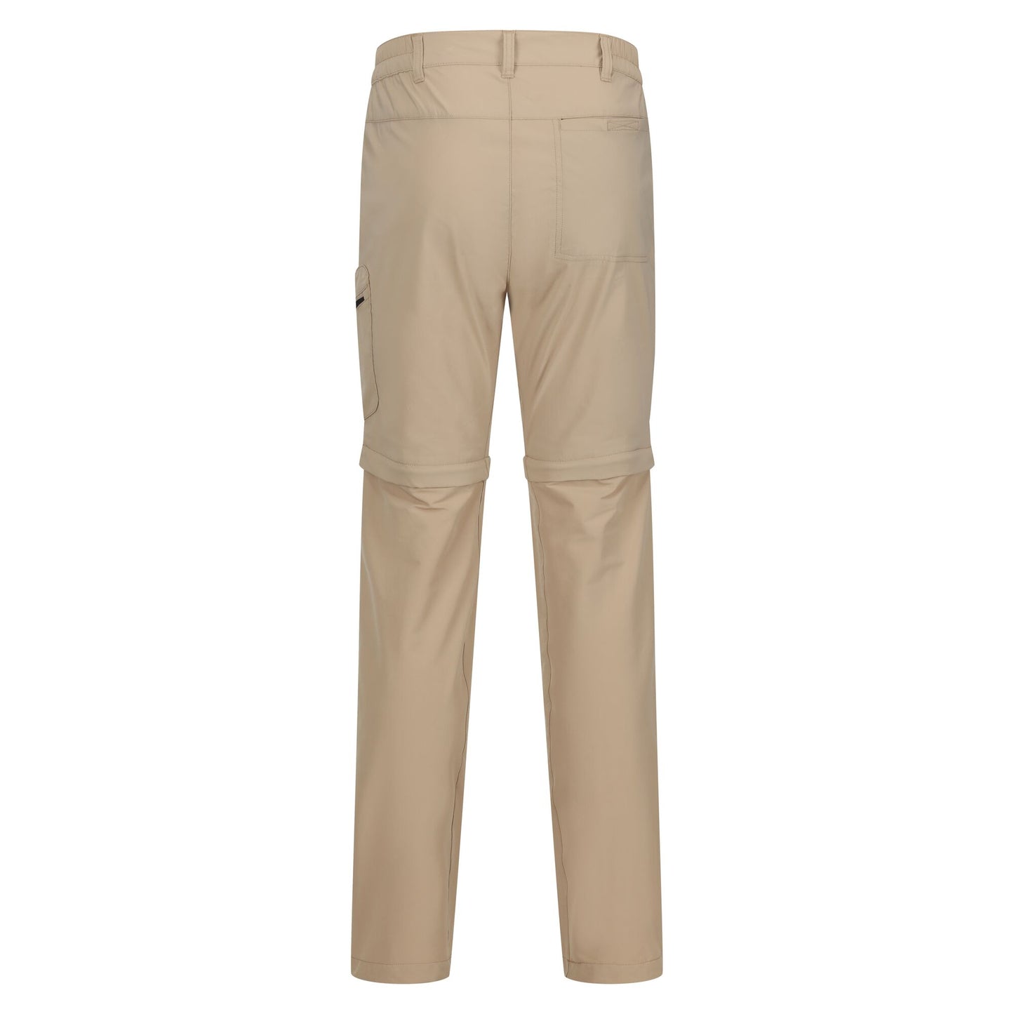 Oat - Back - Regatta Mens Highton Zip Off Walking Trousers
