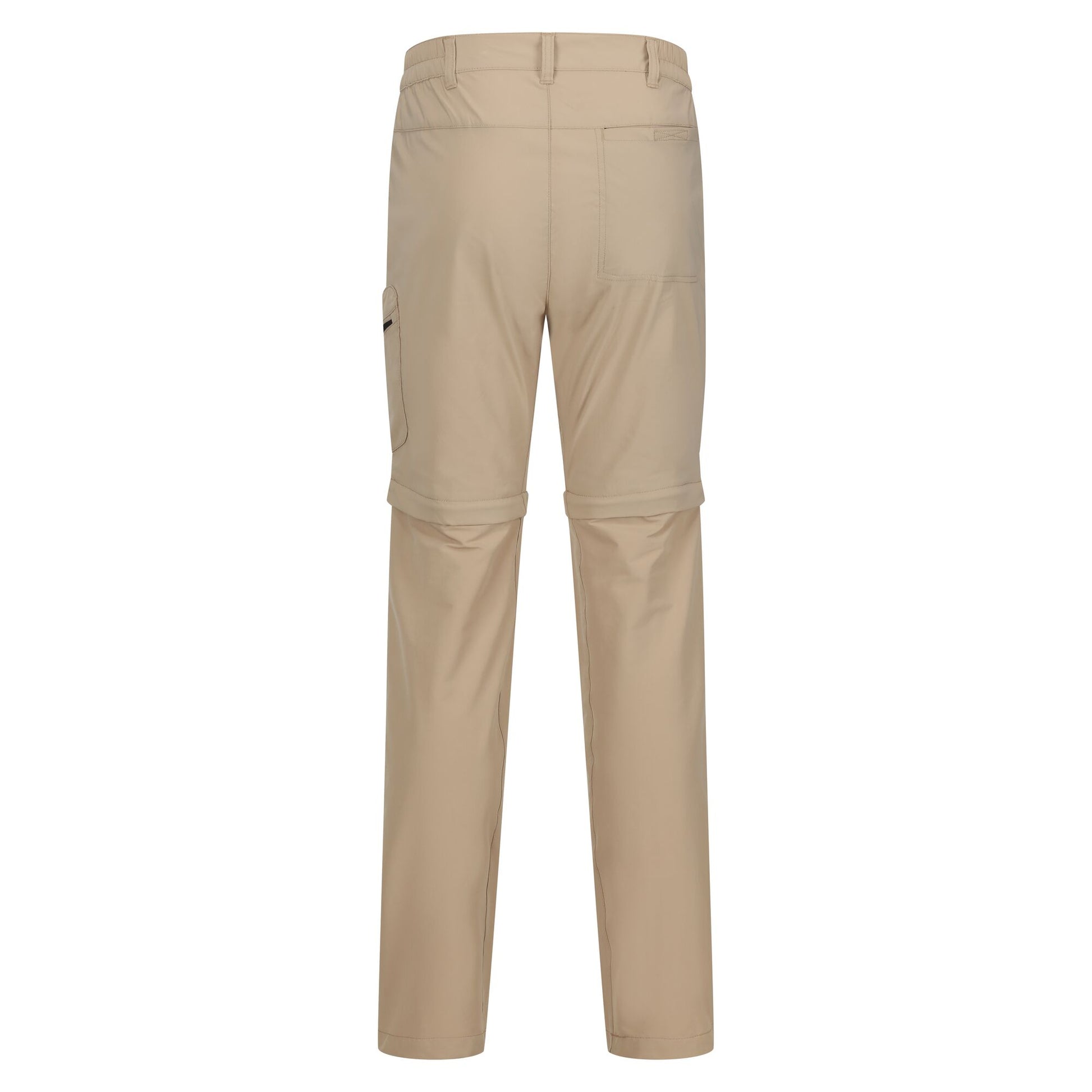 Oat - Back - Regatta Mens Highton Zip Off Walking Trousers